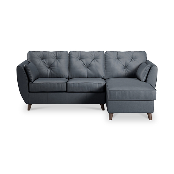 Edison Leather Chaise Sofa