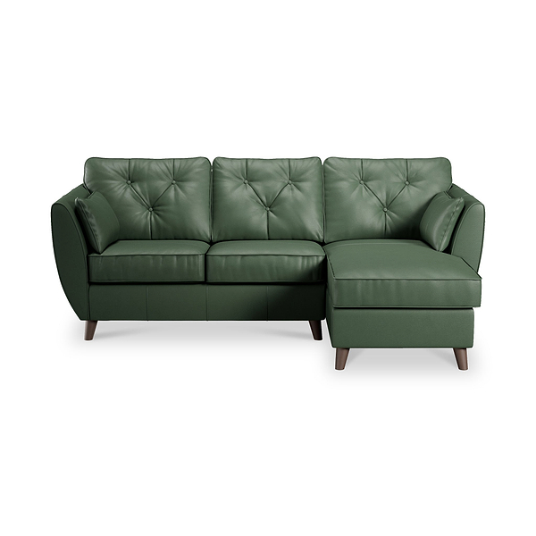 Edison Leather Chaise Sofa