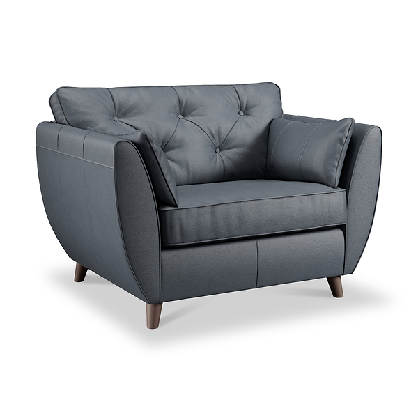 Edison Leather Snuggler Chair