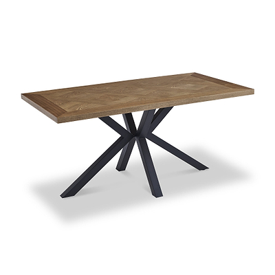 Ingrid Oak Parquet 160cm Dining Table