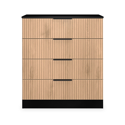 Jago Slatted Effect 4 Drawer Chest