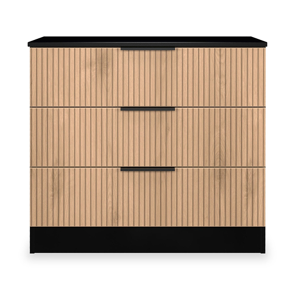 Jago Slatted Effect 3 Drawer Chest