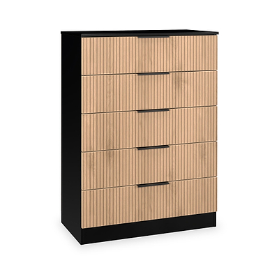 Jago Slatted Effect 5 Drawer Chest