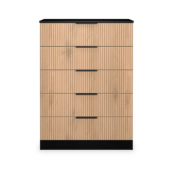 Jago Slatted Effect 5 Drawer Chest