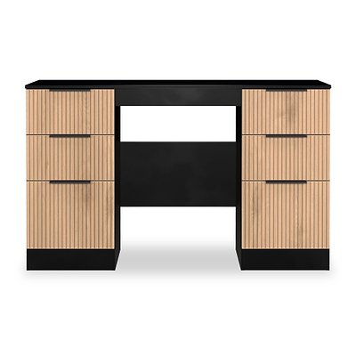 Jago Slatted Effect Kneehole Desk
