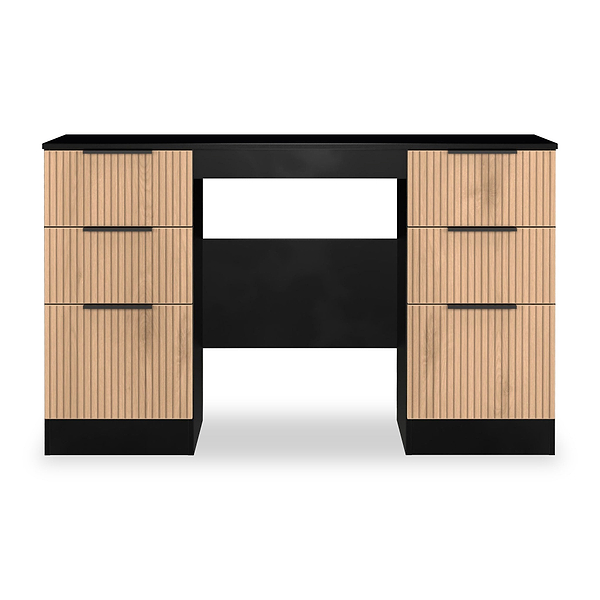 Jago Slatted Effect Kneehole Desk