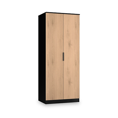 Jago Slatted Effect 2 Door Wardrobe