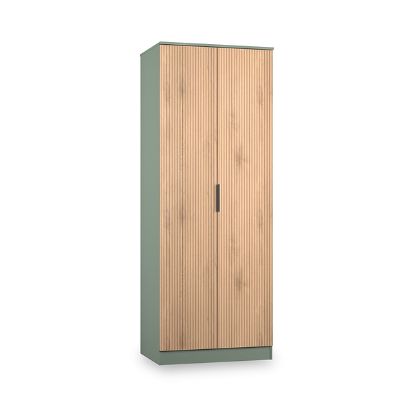 Jago Slatted Effect Tall 2 Door Wardrobe