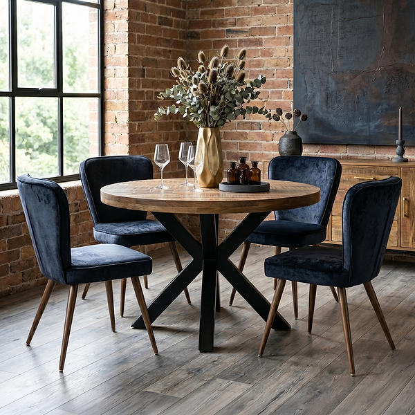 Carrow 130cm Round Dining Table