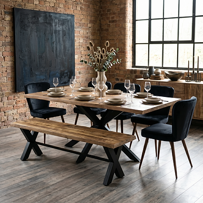 Carrow 200cm Mango Wood Dining Table
