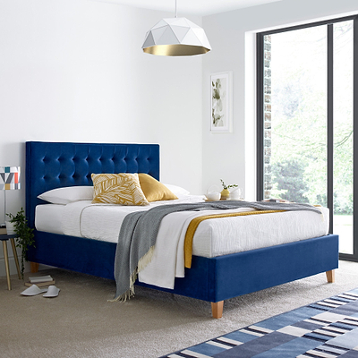 Kia Velvet Ottoman Bed