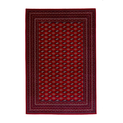 Belvett Traditional Diamond Pattern Rug