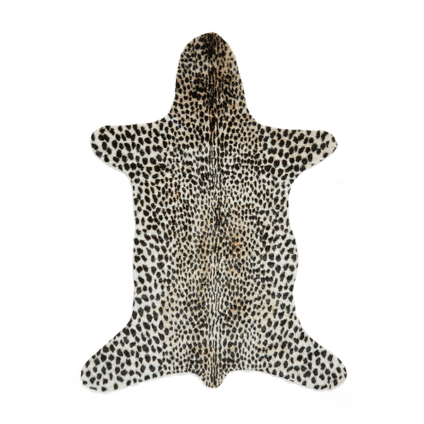 Faux Fur Cheetah Print Rug