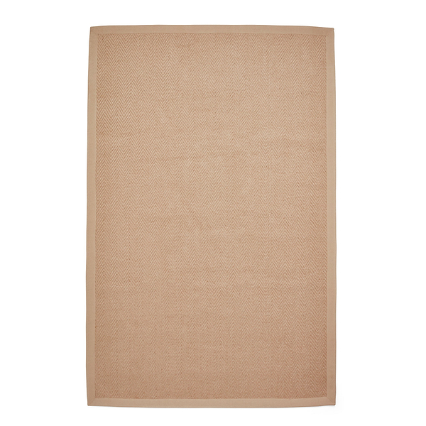 Ford Herringbone Jute Border Rug