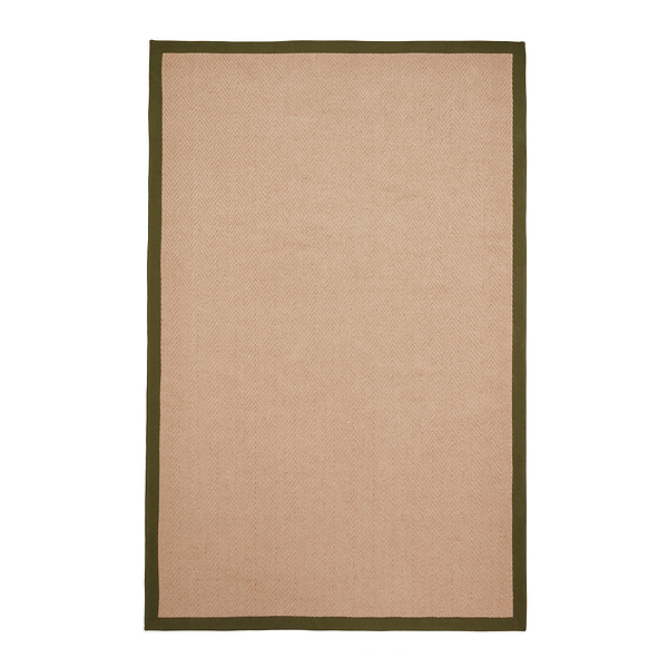 Ford Herringbone Jute Border Rug