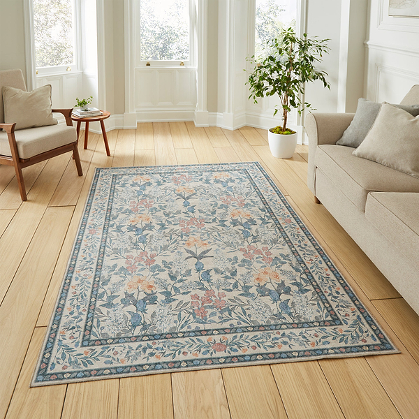 Mila Classic Floral Print Rug