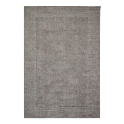 Lauder Plain Wool Border Rug