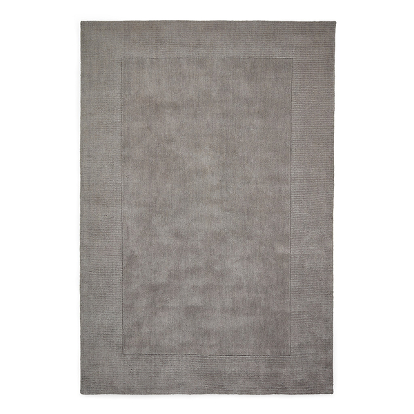 Lauder Plain Wool Border Rug