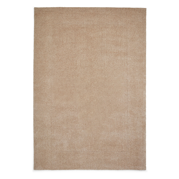 Lauder Plain Wool Border Rug