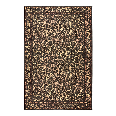 Leopard Washable Flatweave Rug