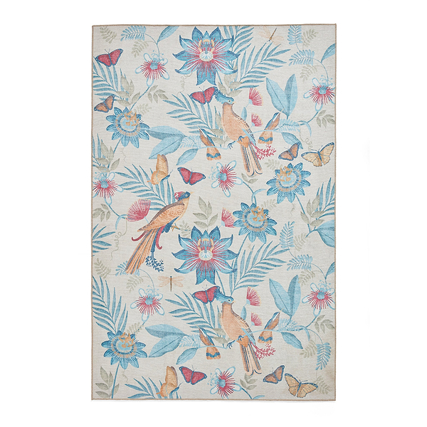 Amaya Tropical Birds Washable Rug