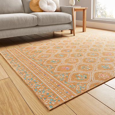 Cameo Floral Washable Rug