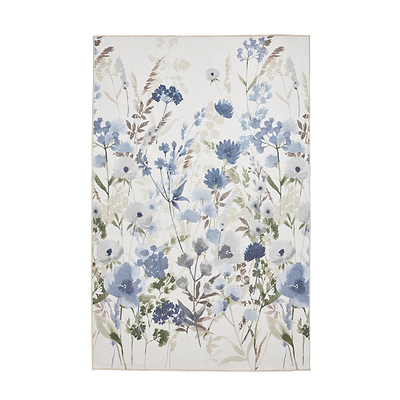 Country Floral Washable Rug