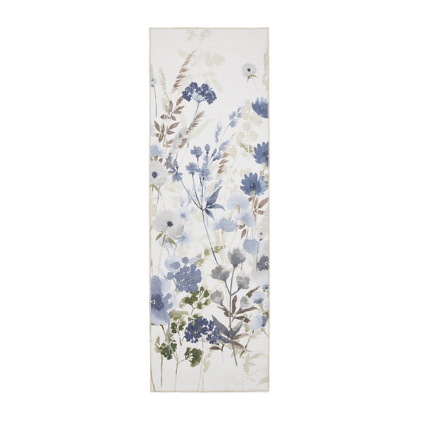 Country Floral Washable Rug