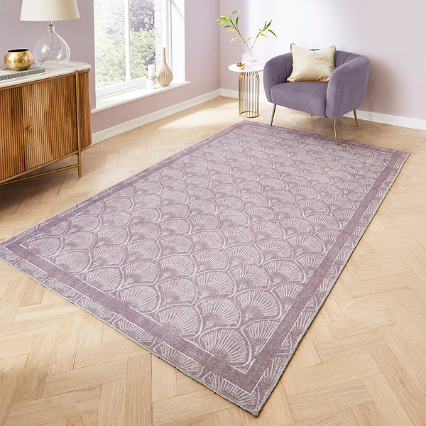 Deco Peacock Washable Rug