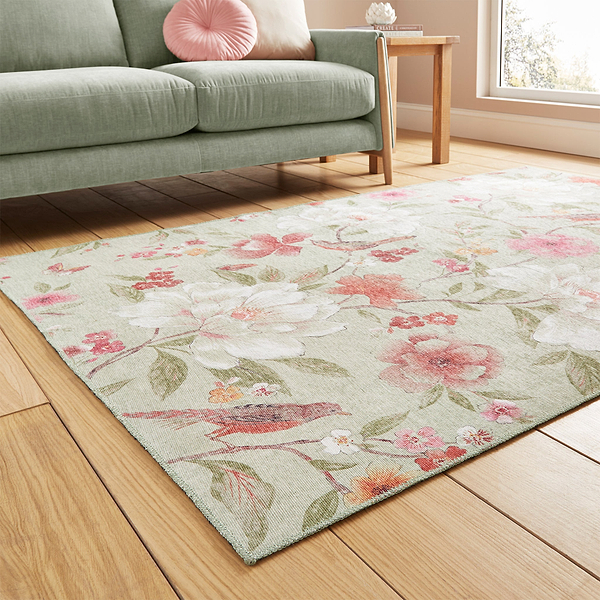 Pippa Floral Washable Rug
