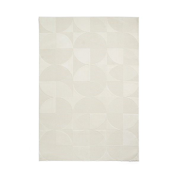 Retro Circles Washable Rug
