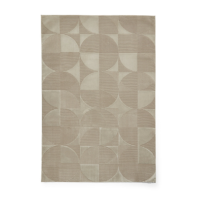Retro Circles Washable Rug