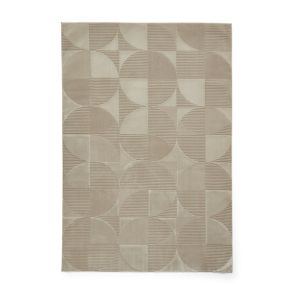 Retro Circles Washable Rug