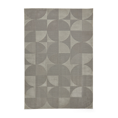 Retro Circles Washable Rug