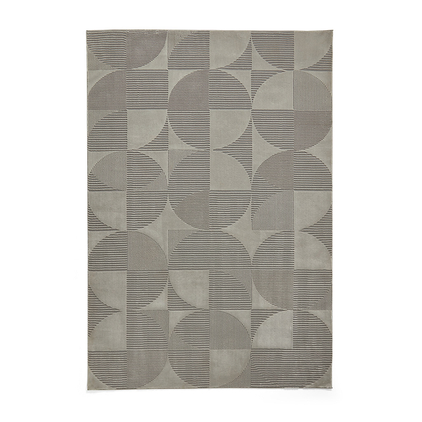 Retro Circles Washable Rug