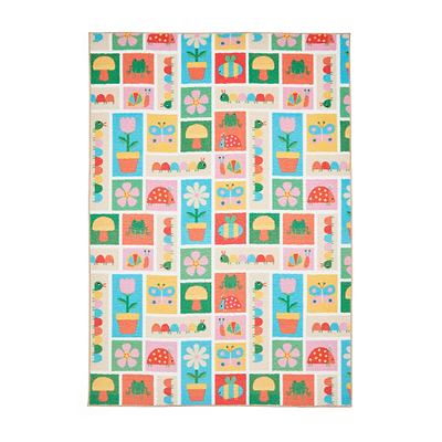 Kids Curious Caterpillar Washable Rug