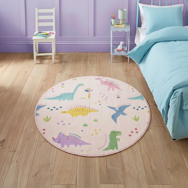 Kids Dinosaur Friends Washable Rug