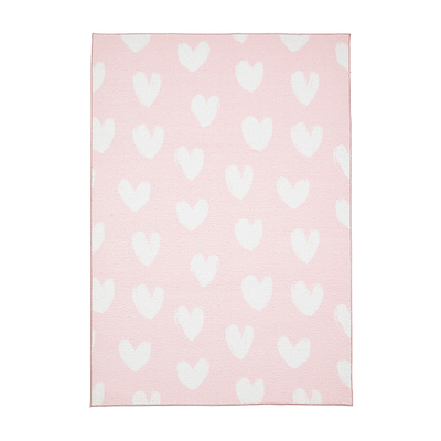 Kids Hearts Washable Rug
