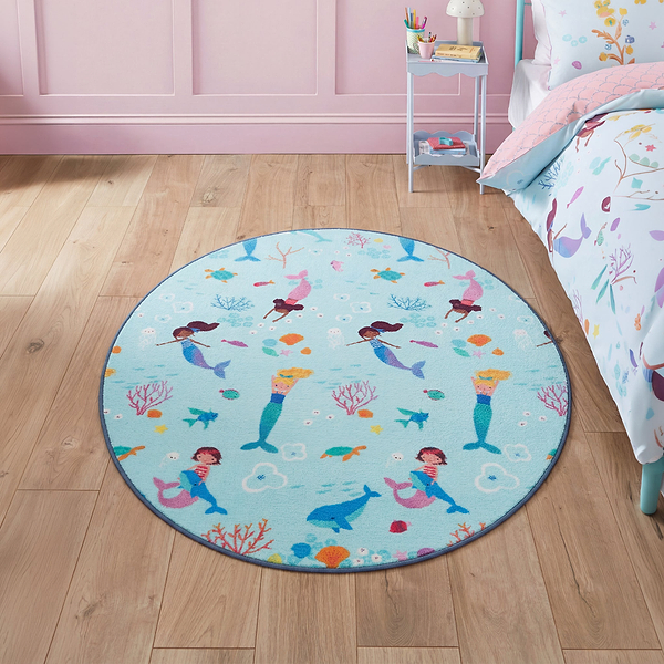 Kids Mermaid Washable Rug