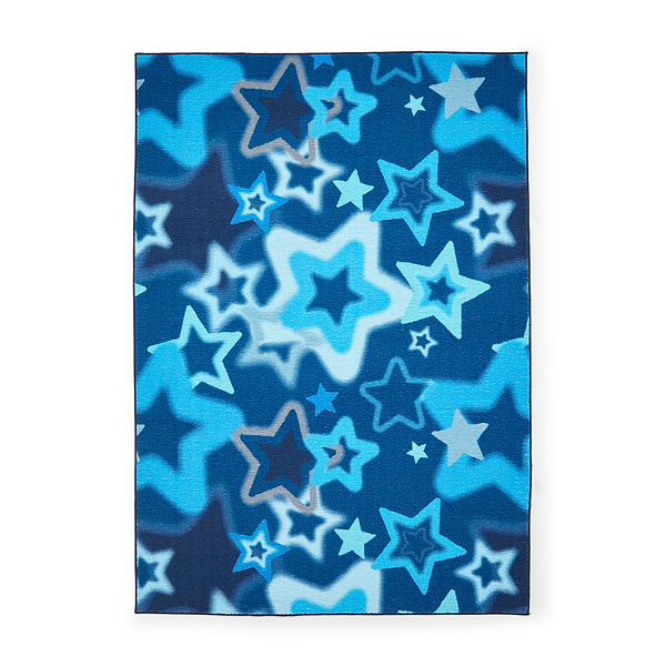 Kids Ombre Stars Washable Rug