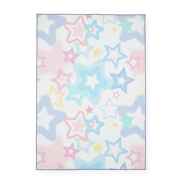 Kids Ombre Stars Washable Rug