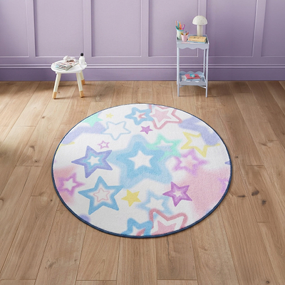 Kids Ombre Stars Washable Rug
