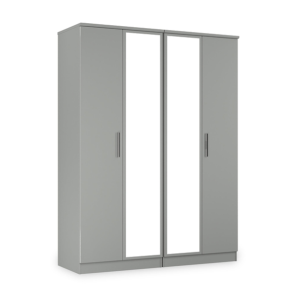 Penmere 4 Door Mirrored Wardrobe
