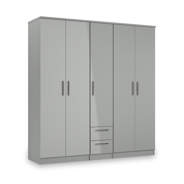 Penmere 5 Door Wardrobe With Drawers