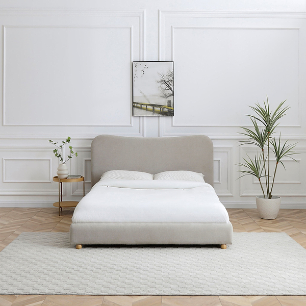 Tolliver Curved Headboard Bed Frame