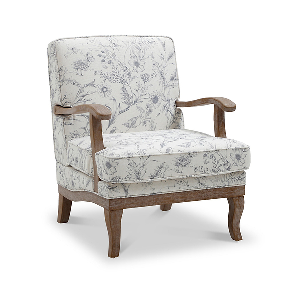 Bailey Meadow Print Accent Chair