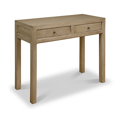 Amal Mango Wood 2 Drawer Console Table
