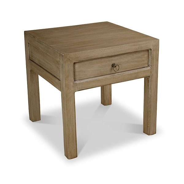 Amal Mango Wood 1 Drawer Lamp Table