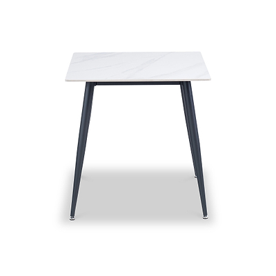 Avril White Sintered Stone 75cm Dining Table