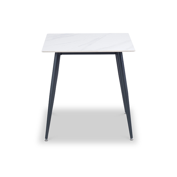 Avril White Sintered Stone 75cm Dining Table